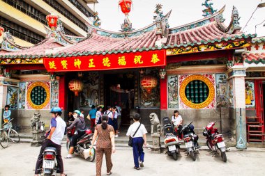 SAIGON, VİETNAM - 12 Eylül: Saygon 'daki Tapınak (Ho Chi Minh), Vietnam 12..