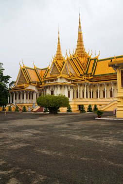 PENH CAMBOGIA 15 Eylül: Kraliyet Sarayı, Kamboçya Kralı 'nın kraliyet konutu olarak hizmet veren bir binalar kompleksidir. 15 Eylül 2012 'de Phnom Penh, Kamboçya
