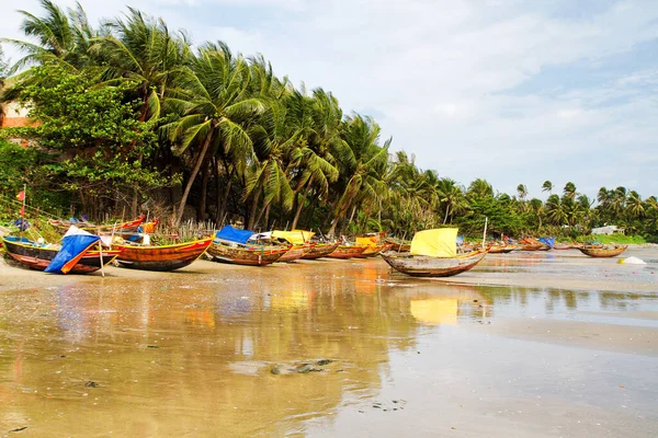 Barcos Pesca Tradicionales Mui Pueblo Pescadores Vietnam — Foto de Stock