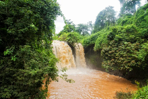 Cachoeira Selva Província Rattanakiri Camboja — Fotografia de Stock