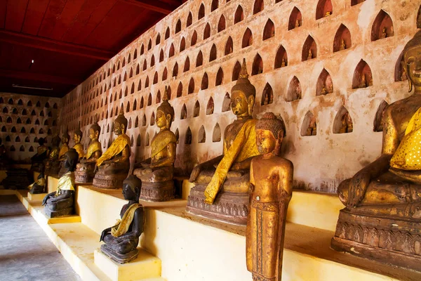 Vientiane Laos Settembre Sculture Buddha Wat Sisaket Settembre 2012 Vientiane — Foto Stock