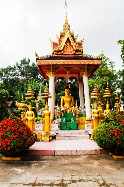 Buddhistischer Tempel Vientiane Laos — Stockfoto