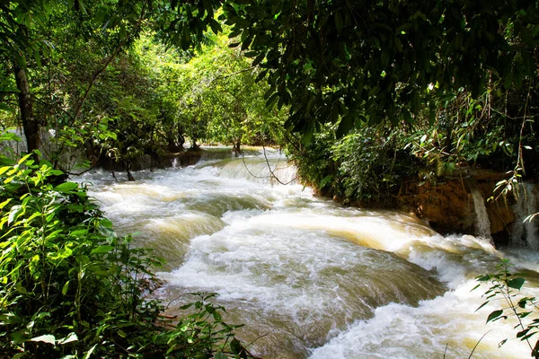 Cachoeiras Perto Luang Prabang Laos — Fotografia de Stock