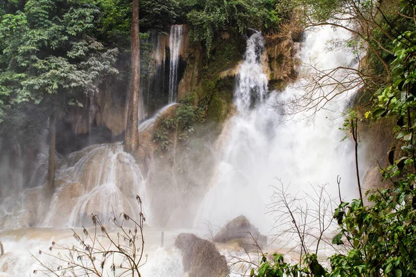 Cachoeiras Perto Luang Prabang Laos — Fotografia de Stock