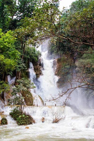 Cachoeiras Perto Luang Prabang Laos — Fotografia de Stock