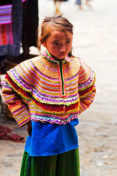 Bac Vietnam September Unidentified Women Flower Ong Ethnic Minority People — 图库照片