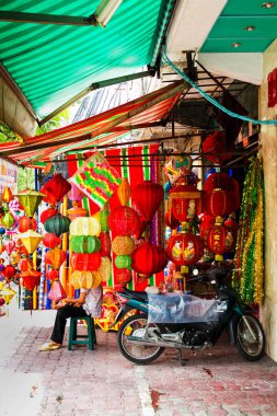 Saigon 'da geleneksel lambalar (Ho Chi Minh), Vietnam.