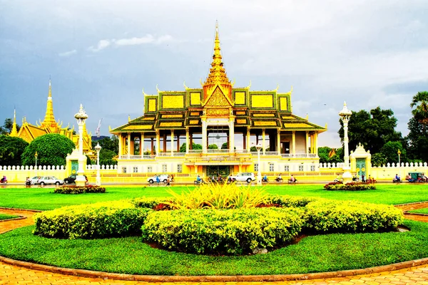 Phnom Penh Cambogia Septembre Palais Royal Est Complexe Bâtiments Qui — Photo