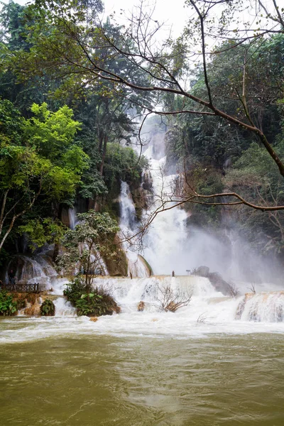 Wasserfälle Der Nähe Von Luang Prabang Laos — Stockfoto