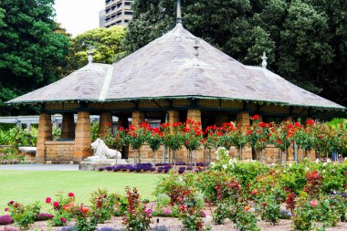 Sidney Botanik Bahçesi 'ndeki Pavilion, Yeni Güney Galler, Avustralya