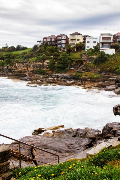 Questa Immagine Mostra Scenario Sulla Spiaggia Bondi Bronte Walk Sydney — Foto Stock