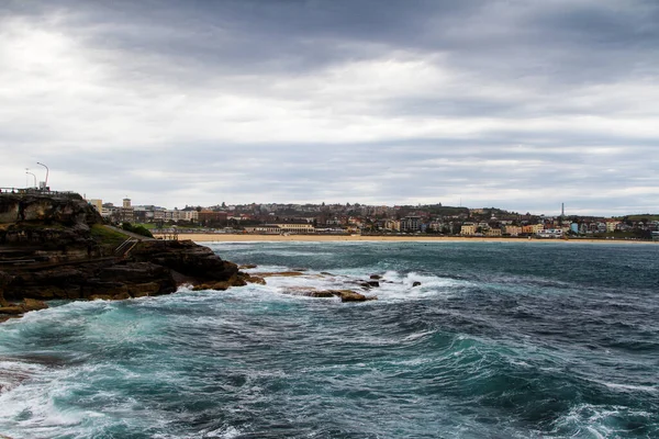 Questa Immagine Mostra Scenario Sulla Spiaggia Bondi Bronte Walk Sydney — Foto Stock