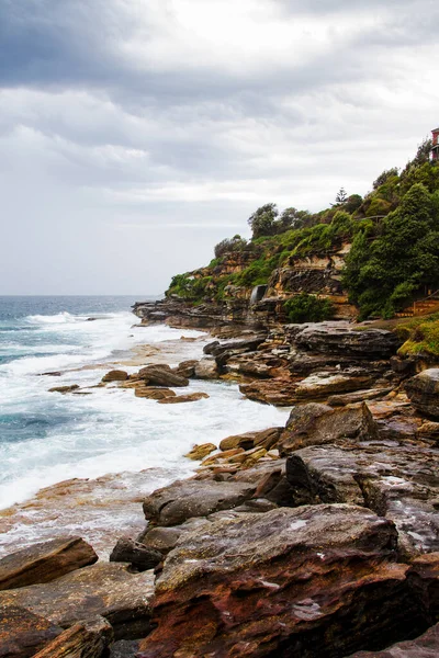 Esta Imagem Mostra Paisagem Praia Bondi Para Bronte Walk Sydney — Fotografia de Stock