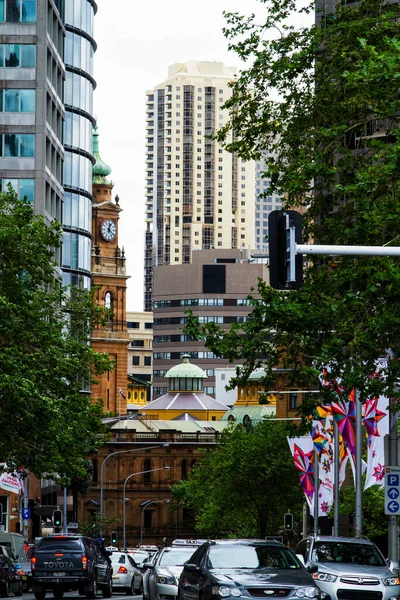 Sydney Australia Nov Vehículos Atestados Viajan Carretera Sídney Noviembre 2013 — Foto de Stock