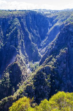 Avustralya 'daki Wollomombi Vadisi' nde devasa kaya yüzeyleri var.