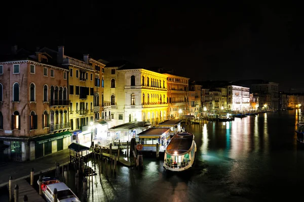 Venecia Procesamiento Cruzado Noche — Foto de Stock