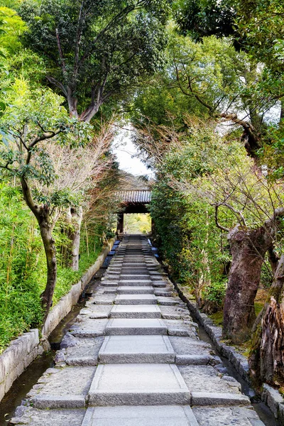 Escaliers Menant Des Temples Kyoto Japon — Photo