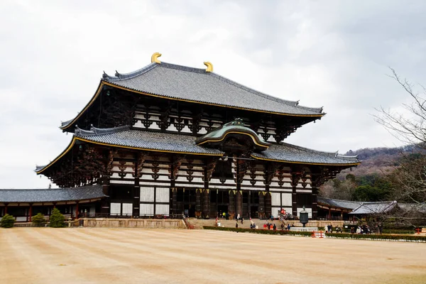 Chrám Todaiji Nara Japonsko Největší Dřevěná Budova Světě Místo Světového — Stock fotografie