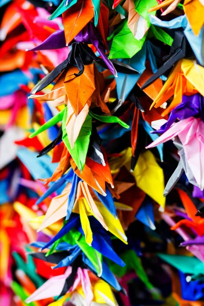 Renkli Origami Sunumlarını Kapat Turna Japonya — Stok fotoğraf