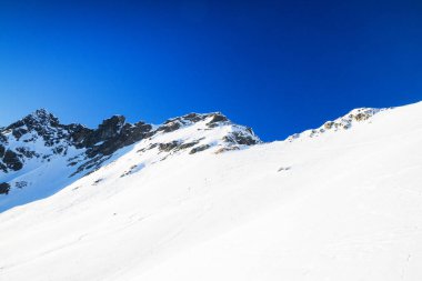 Dağ vadisi karı, Dolina Pieciu Stawow, Yüksek Tatra Dağları, Polonya