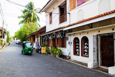 Galle, Sri Lanka caddelerinin manzarası