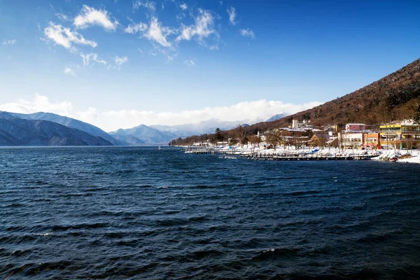 Danau Chuzenji Dan Nantai Nikko Jepang — Stok Foto