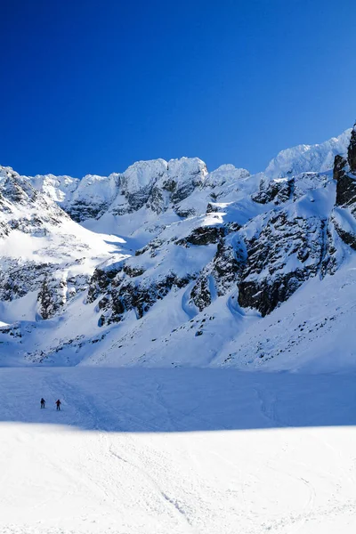 Χειμερινό Τοπίο Της Κοιλάδας Gasienicowa Ψηλά Βουνά Tatra — Φωτογραφία Αρχείου