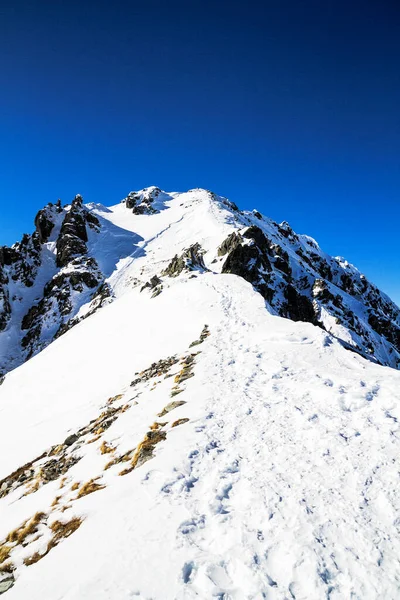 Schöne Schneebedeckte Berge Bei Sonnigem Tag — Stockfoto