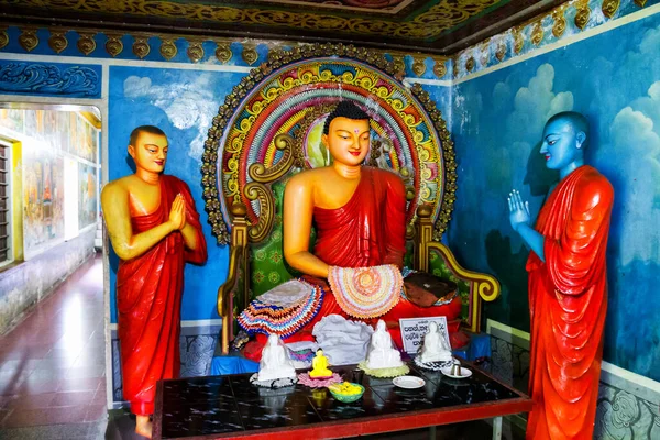 Dhowa Tempel Dowa Sri Lanka Ella Buddha Malerei Skulptur Sitzend — Stockfoto