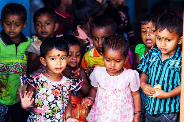 Sri Lanka Mars Enfants Origine Ethnique Dambethanna Dambethanna Maternelle École — Photo