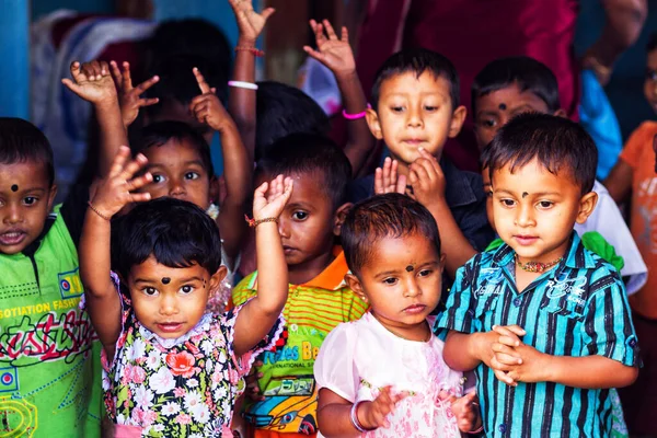 Sri Lanka Mars Enfants Origine Ethnique Dambethanna Dambethanna Maternelle École — Photo