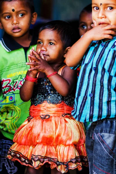 Sri Lanka Marzo Hijos Etnia Dambethanna Dambethanna Jardín Infantes Escuela —  Fotos de Stock