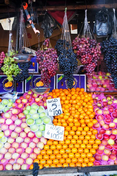 Muchas Frutas Tropicales Mercado Aire Libre Sri Lanka —  Fotos de Stock