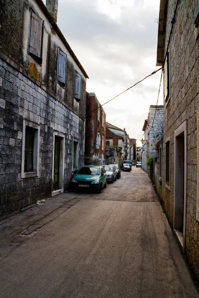 Rua Velha Trogir Croácia — Fotografia de Stock