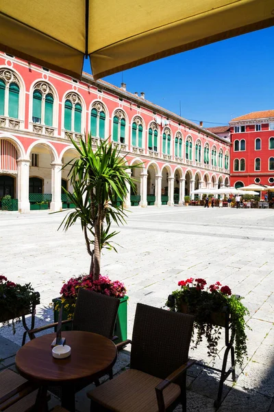 Republiktorget Split Kroatien — Stockfoto