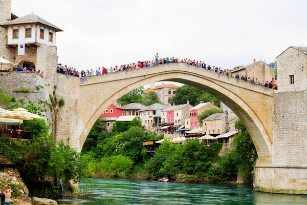 Ponte Velha Mostar Bósnia Herzegovina — Fotografia de Stock