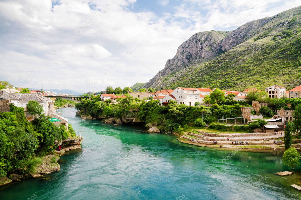 Mostar, Bosnia and Herzegovina - Neretva river