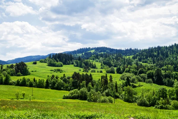 Mountain View Gorce National Park Lengyelország — Stock Fotó