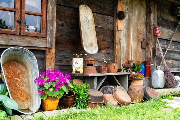 Vieille Maison Bois Extérieur — Photo