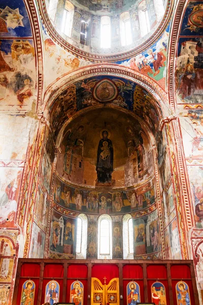 Dentro Del Monasterio Georgiano Ortodoxo Gelati — Foto de Stock