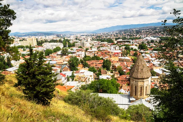 Panorama Ciudad Tiflis Georgia —  Fotos de Stock