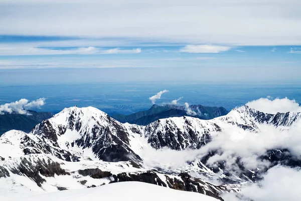 Gergeti Buzulu Kazbek Dağı Kafkasya Gürcistan — Stok fotoğraf