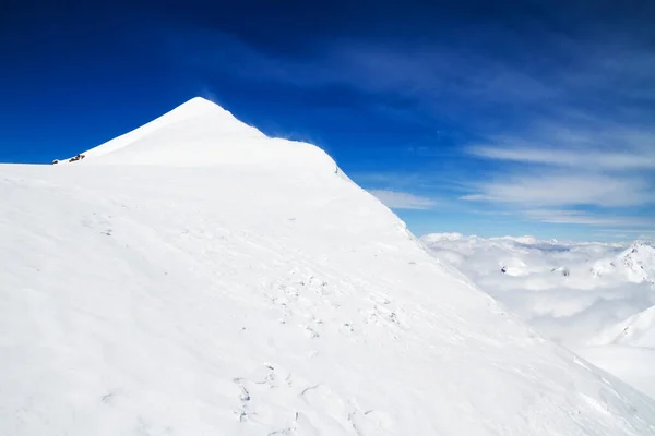 Gergeti Glacier Hiking Kazbek Caucasus Georgia — Stock Photo, Image