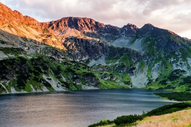 Polonya 'daki Tatra Dağları Ulusal Parkı' nda 5 göl vadisinde yaz mevsimi