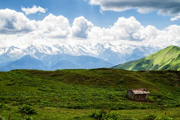 Granja Montaña Del Cáucaso Georgia — Foto de Stock