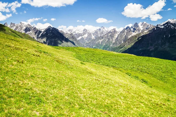 Fantastisk Grön Natur Kaukasus Berg Georgien — Stockfoto