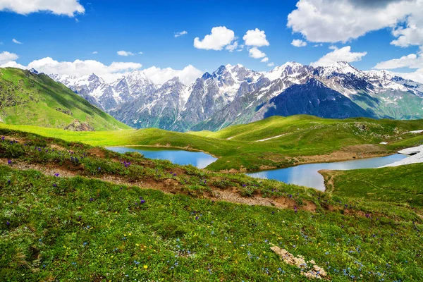 Vue Imprenable Sur Nature Des Lacs Koruldi — Photo