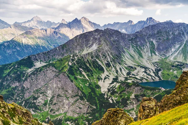 Verão Lagos Vale Emtatra Mountains National Park Polônia — Fotografia de Stock