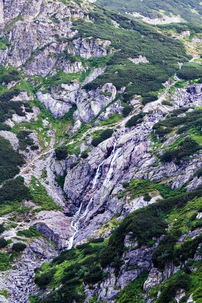 Μεγάλος Καταρράκτης Siklawa Στα Βουνά Tatra Πολωνία Ευρώπη — Φωτογραφία Αρχείου