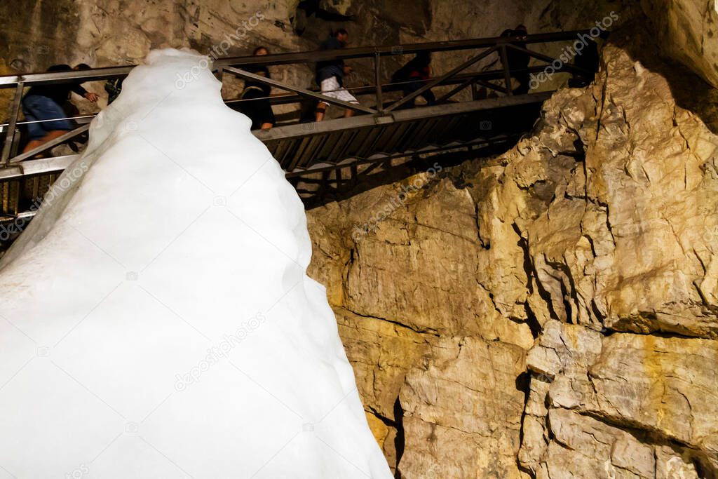 Dobinsk Ice Cave in Slovakia